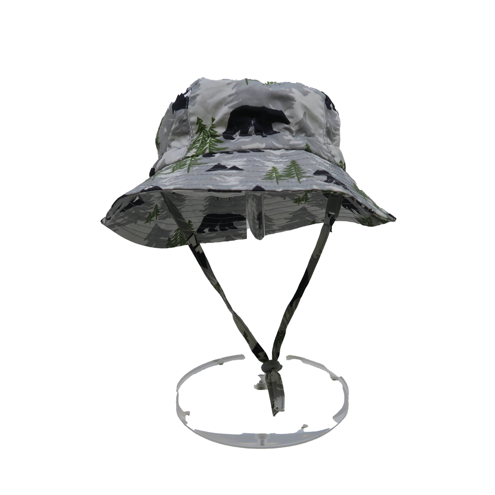 Jan & Jul Boys Grey Sun Hat size: 6-12 Months